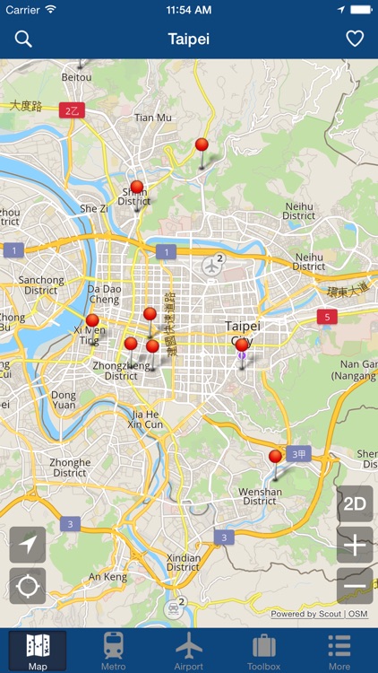 Taipei Offline Map - City Metro Airport