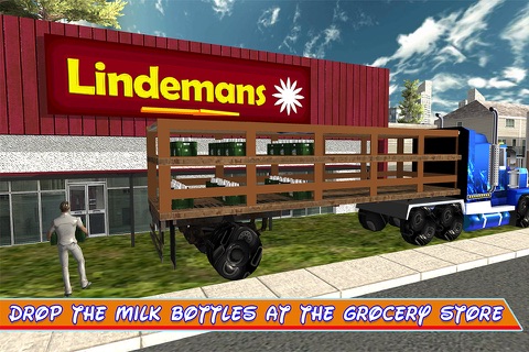 Milk Transport Truck Supply 3D - Real trucker simulation and parking game screenshot 3