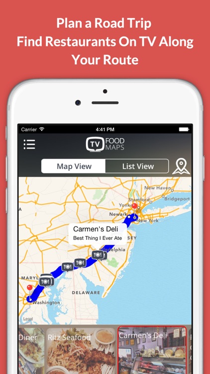 TV Food Maps - Restaurants on TV, Road Trip Planner, Diners, Drive-Ins & Dives, Man vs. Food & More