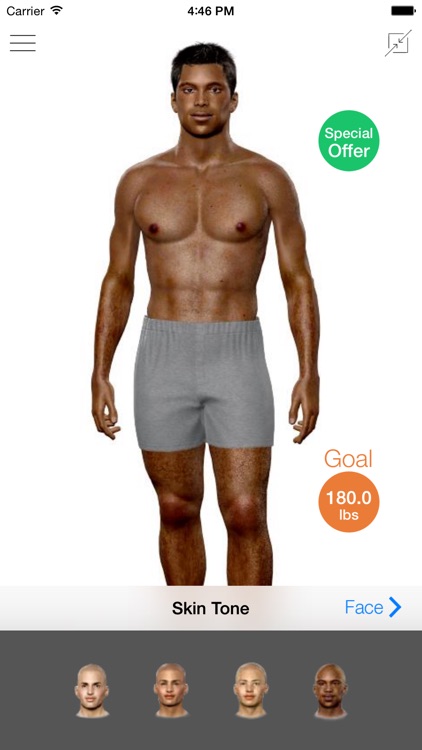 Model My Diet - Men - Weight Loss Motivation with Virtual Model Simulation screenshot-3