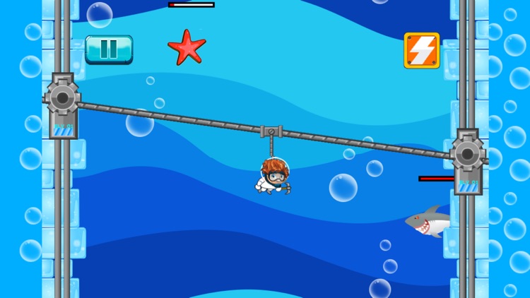 Deep Sea Challenge Free - Similar steps under a cute underwater world game screenshot-3