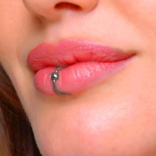 Lip Piercing Booth - The Oral Piercing App to add Lip Bites Rings on your Cute Upper and Lower Lips icon