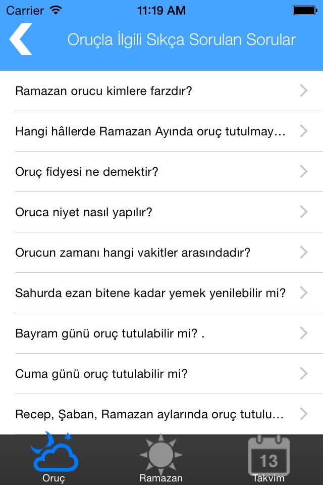 Ramazan ve Imsakiye 2015 screenshot 3