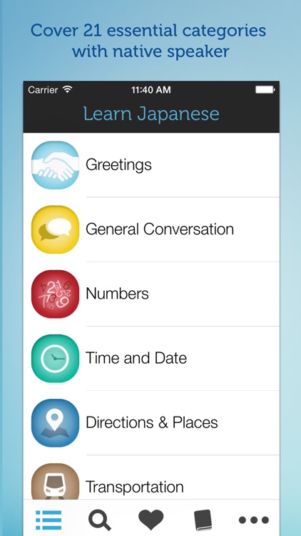 Learn Japanese - Phrasebook for Travel in Japan screenshot-0