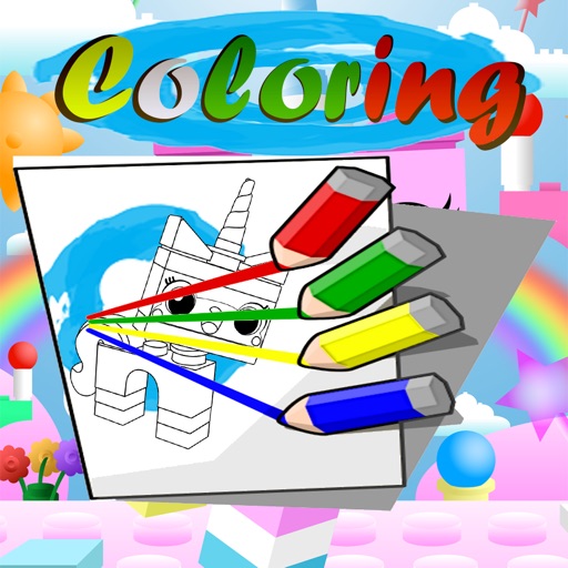 Coloring Kids Game for Unikitty lego Version