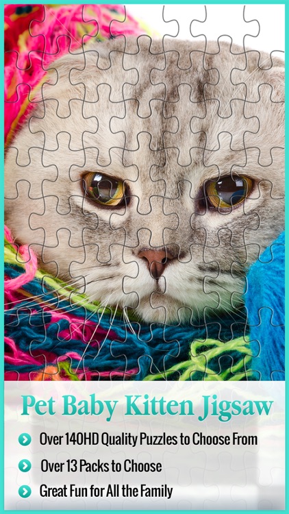 Animal Puzzle Packs & Bits - Kitty Cat Baby Mermaid Jigsaw