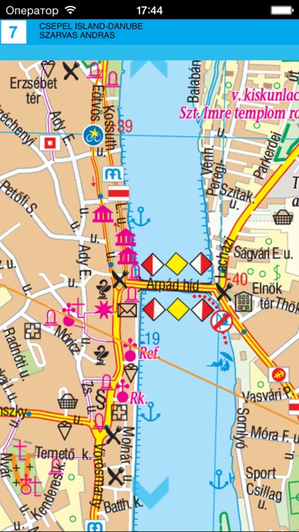 Csepel Island, Danube. Tourist map. screenshot-4