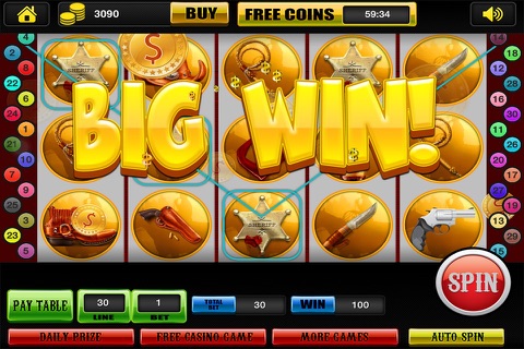 Six-Guns Slots in Western Fortune Featuring Casino Tournaments Free screenshot 2