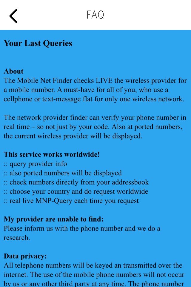 Mobile Phone Provider Check screenshot 3