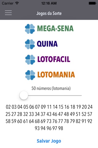 Jogo de Sorte - Loteria screenshot 2