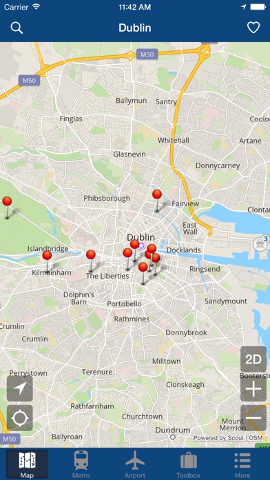 ダブリンオフライン地図 - 市メトロエアポート screenshot1