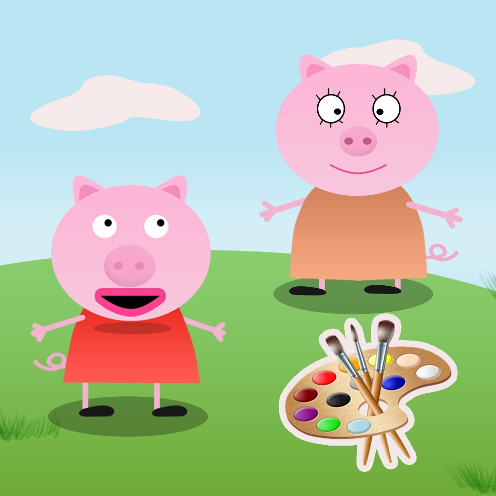 Kids Pro Coloring Game Peppa Pig Edition