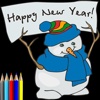 New Year Drawing Book for Kids - Colorful New Year
