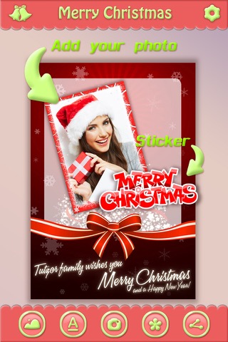 Christmas Greeting Cards Maker - Mail Thank You & Send Wishes with Greeting Frames plus Stickersのおすすめ画像2