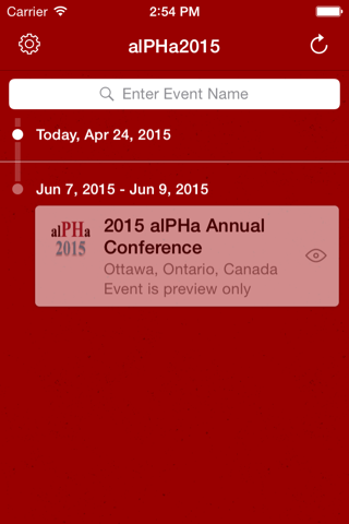 alPHa 2015 Conference screenshot 2