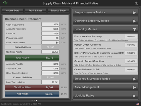 Supply Chain Metrics screenshot 3