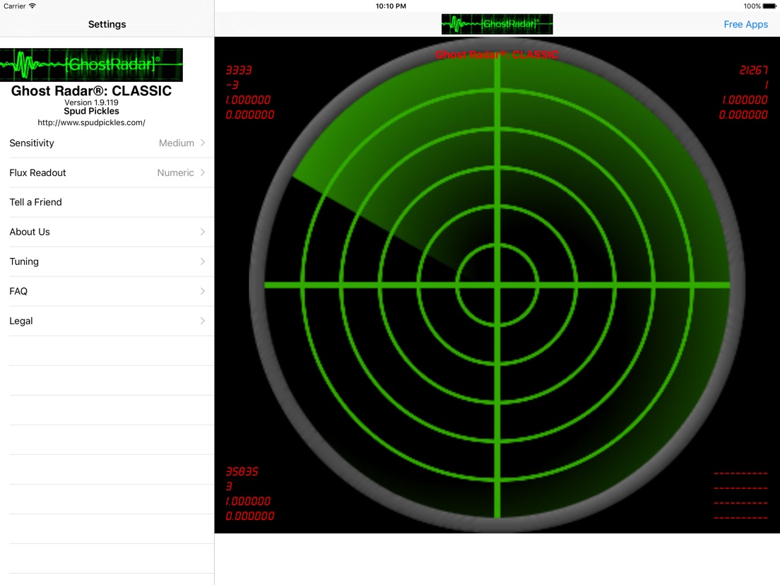 Ghost Radar Application – Ghost Observer: detector radar – LYPIN