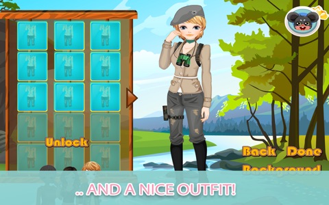 Fashion Safari - Dress up and make up game for kids who love safari and fashion screenshot 4