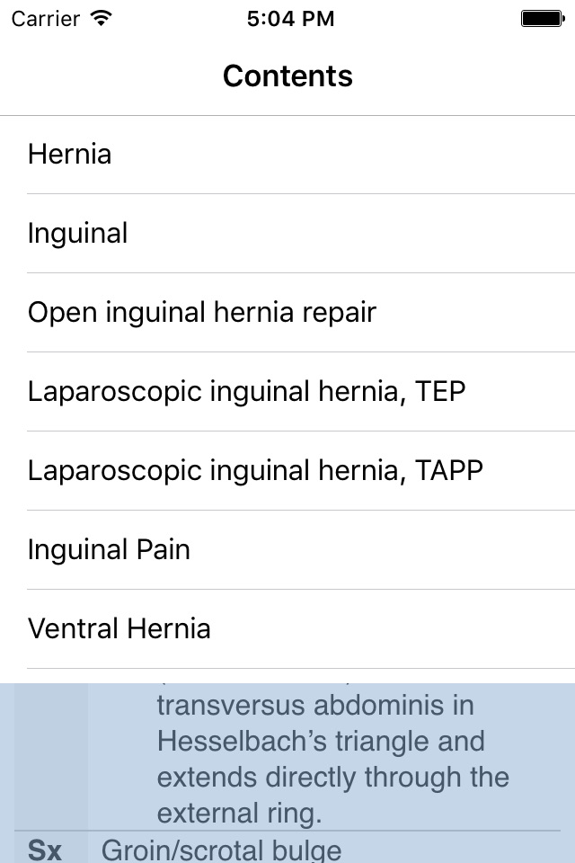 Surgeon's Brain : A General Surgery Reference Companion screenshot 4