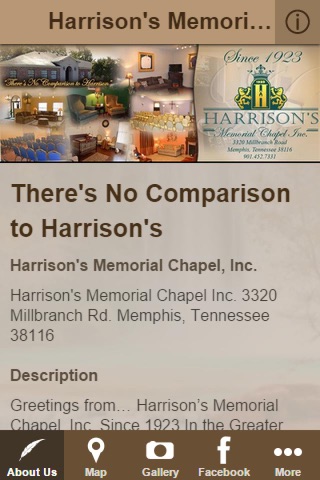 Harrison's Memorial Chapel, Inc. screenshot 2