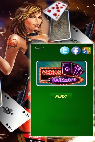 A Las Vegas Great Solitaire Free City Game: Social Deluxe Classic Pro screenshot 2