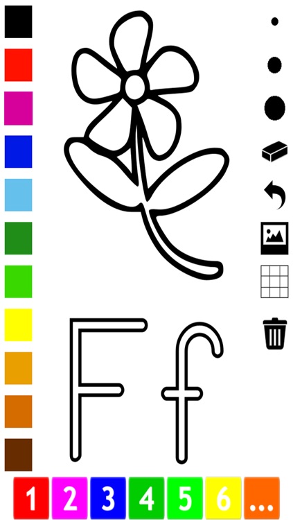 ABC Coloring Book for Toddlers: Learn to color and write the English letters of the alphabet screenshot-4