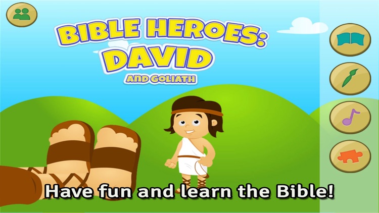 Bible Heroes: David and Goliath - Bible Story, Puzzles, Coloring, and Games for Kids