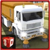 3D Road Cleaner Truck - Road cleaning sweeper truck simulator & simulation game