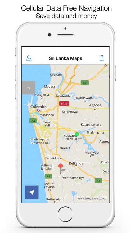 Sri Lanka Offline Maps & Offline Navigation screenshot-0