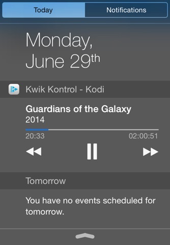 Kwik Kontrol for Kodi - Control Kodi/XBMC from your wrist and Notification Center screenshot 2