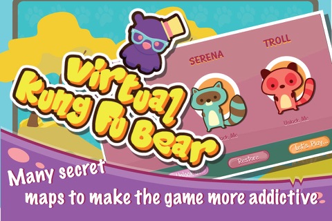 Virtual Kung Fu Bear :Preschool Puzzles Beggar Ball Game screenshot 3