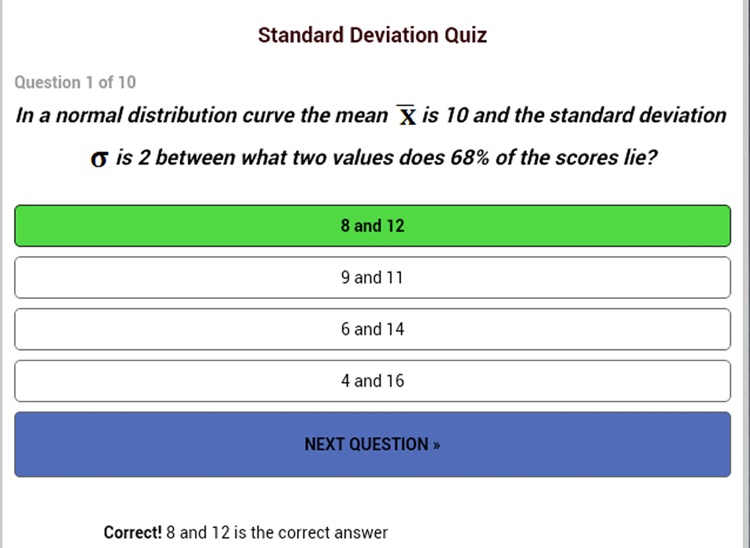 Standard Deviation Statistics
