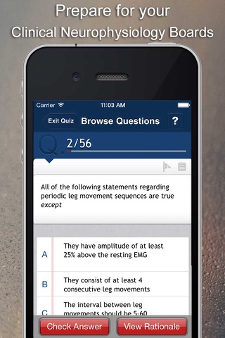 Clinical Neurophysiology Board Review Q&A screenshot 4