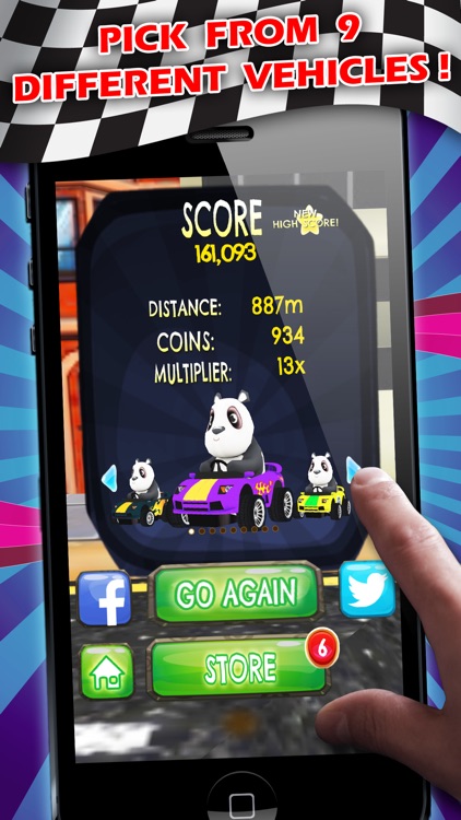 Panda Go Kart Express Rally - FREE - Jump Turbo Speed Racing Obstacle Course screenshot-3