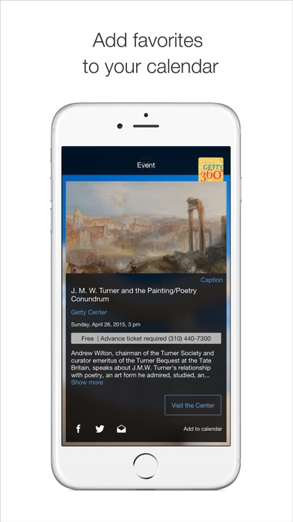 Getty360 - Events and Exhibitions at the Getty in Los Angeles screenshot-3