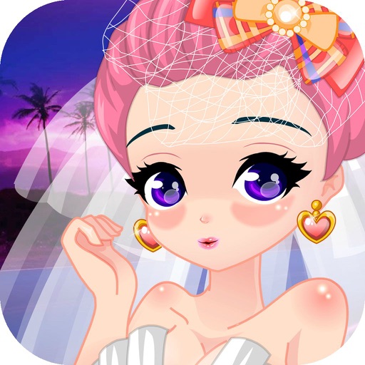 Anime Princess Wedding - cute bride dress up Icon