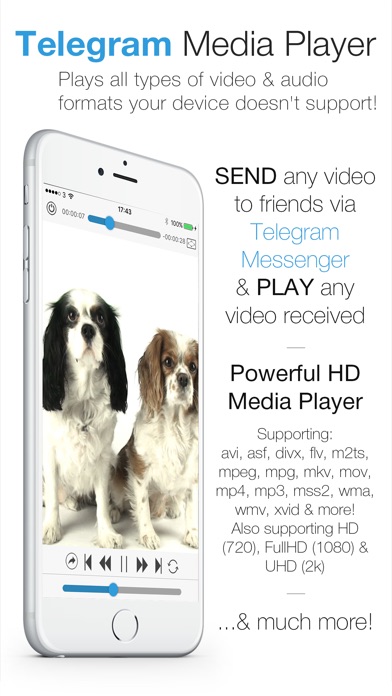 Telegram Media Player Video Movie Player For Telegram Messenger Apprecs