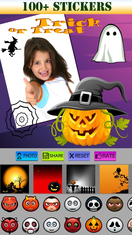 Halloween Picture Frames and Stickers