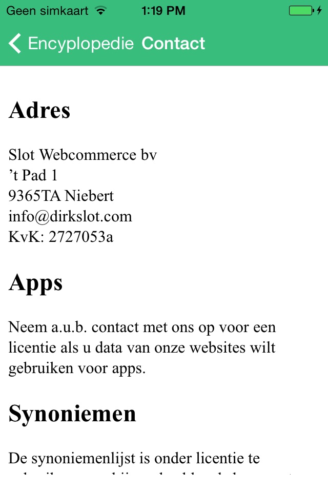 Encyclopedie (NL) screenshot 3