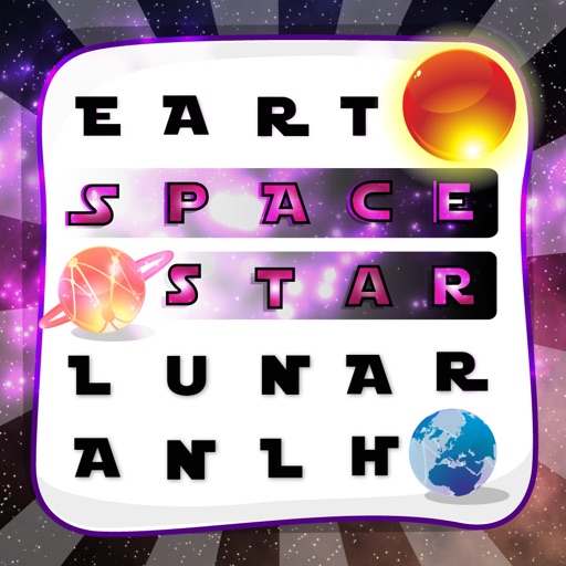 Galaxy Space Words Search Puzzles Games icon