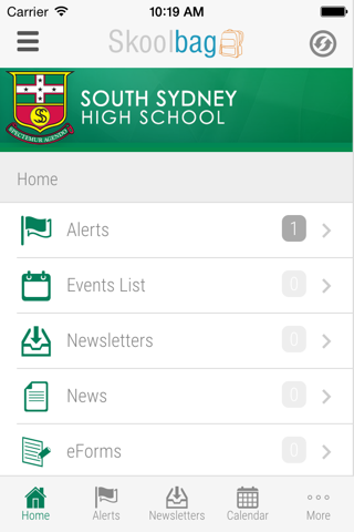 South Sydney High School - Skoolbag screenshot 2