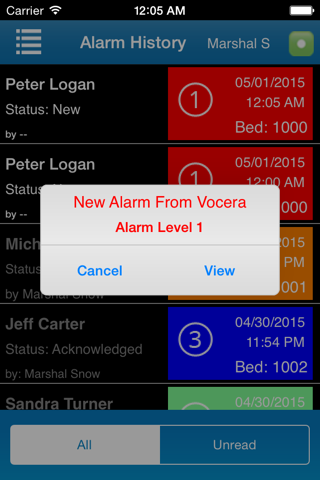 Vocera Alarm Management screenshot 2