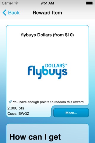 Flybuys screenshot 3