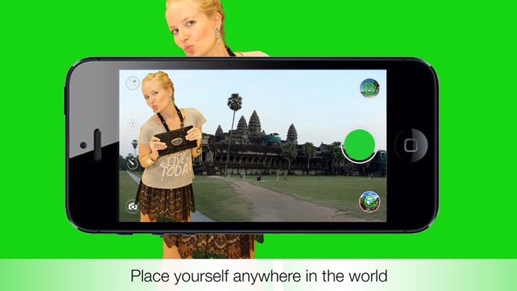 Chromakey Camera - Real Time Green Screen Effect to capture Videos and Photos