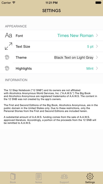 12 Step Notebook: A Guide to The Big Book of Alcoholics Anonymous screenshot-3