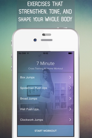 7 Minute Cross Training At Home Workout for Women screenshot 2