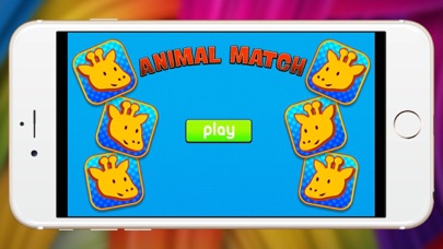 Giraffe and Elephant Animal Match photo card show 1.0.1 IOS -