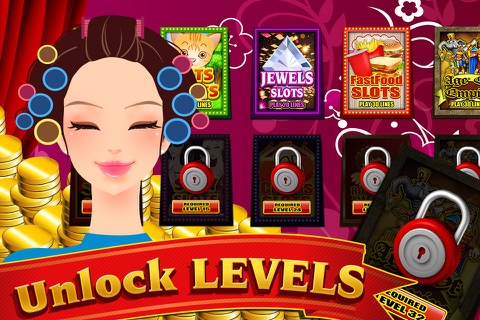 Beauty Salon Fashion Slot Machine Makeup Las Vegas Casino screenshot 2