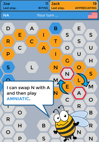 Wordy Bee - Find Words,Claim Tiles,Play Friends screenshot 3