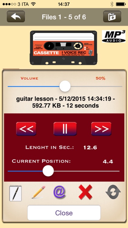 I Voice Recorder - digital audio recorder for music, lessons and voice notes